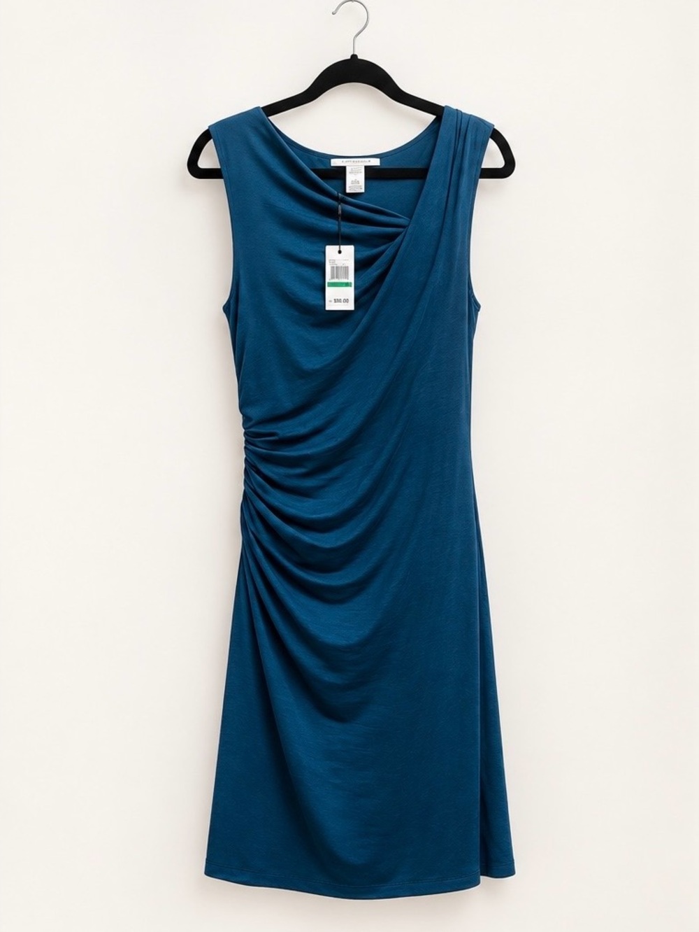 Studio M Sleeveless Teal Twist-Front Dress - Size L - NWT